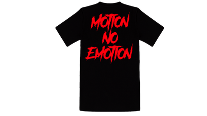 Motion No Emotion Tee (Black & Red)