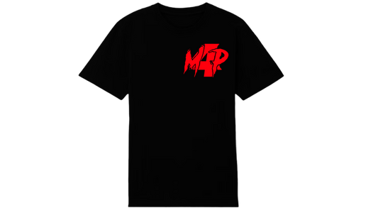 Motion No Emotion Tee (Black & Red)