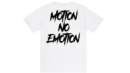 Motion No Emotion Tee (White & Black)