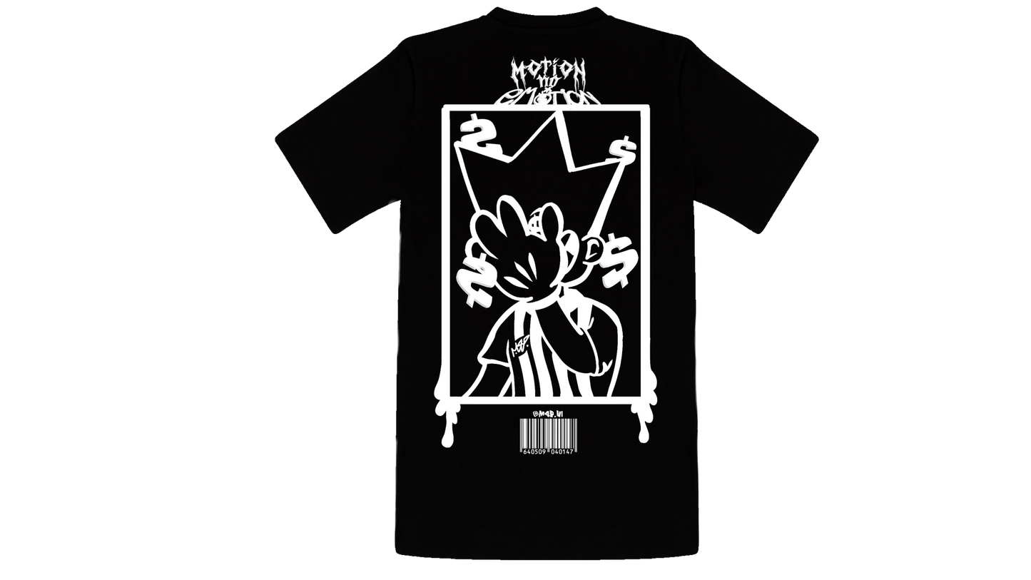 Motion $mile Tee (Black & White)